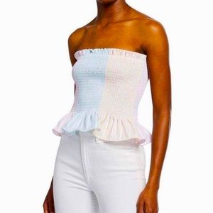 Petersyn Marianna Strapless Smocked Top